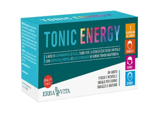 ErbaVita TONIC ENERGY 10 Flaconcini - Integratore per il metabolismo energetico